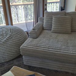 Couch And Bean Bag 
