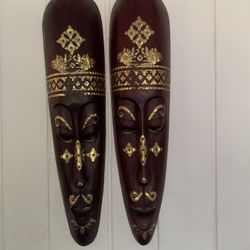 African Hand Crafted Wooden Set  