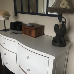 6 Drawer White Dresser Shabby Chic