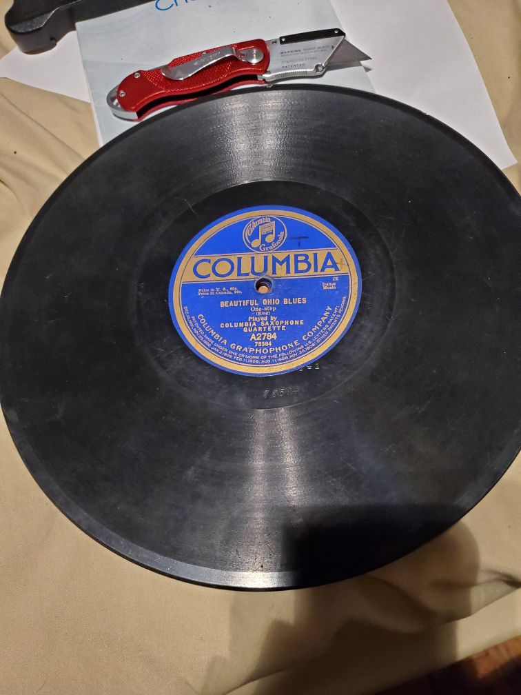 Columbia A2784 saxophone quartet beautiful ohio blues 78 rpm