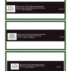 JTV Jewelry Ring Bundle 