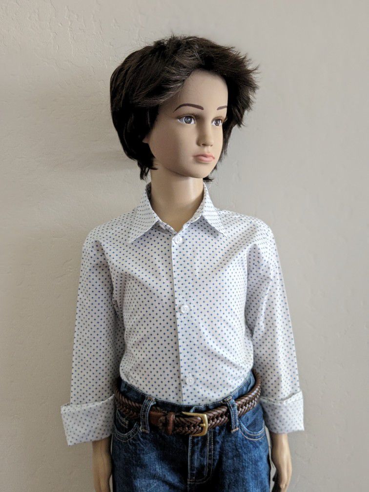 Van Heusen Boys' Long-sleeve Button-down Dress Shirt