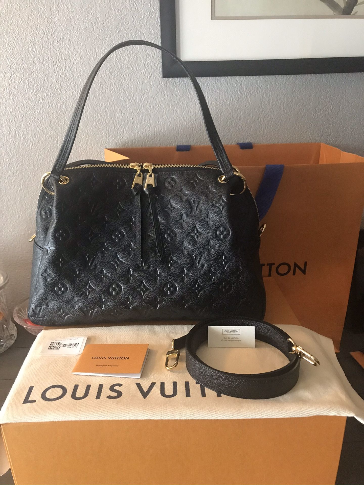 Louis Vuitton brand new monogram black handbag