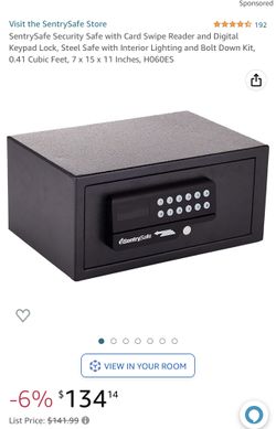 Sentry Safe With Digital Keypad And Card Slider. 