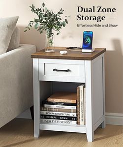 Nightstand with Charging Station