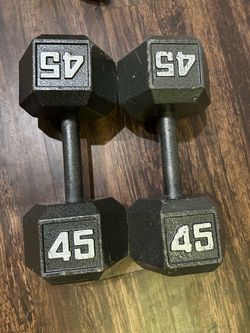 45 lb dumbbells