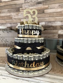 Birthday cake Money With Customized  Thumbnail
