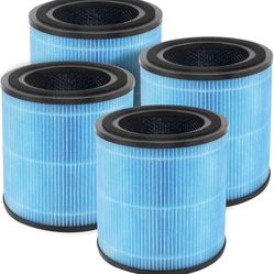 AP0601 Replacement Filters Compatible with Airtok Air Puri-fier, 4-in-1 H13 True HEPA Filters