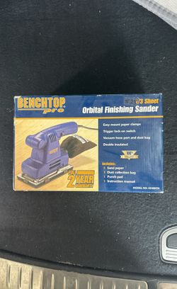 Benchtop Pro Orbital Finishing Sander 1/3 Sheet ES180CN