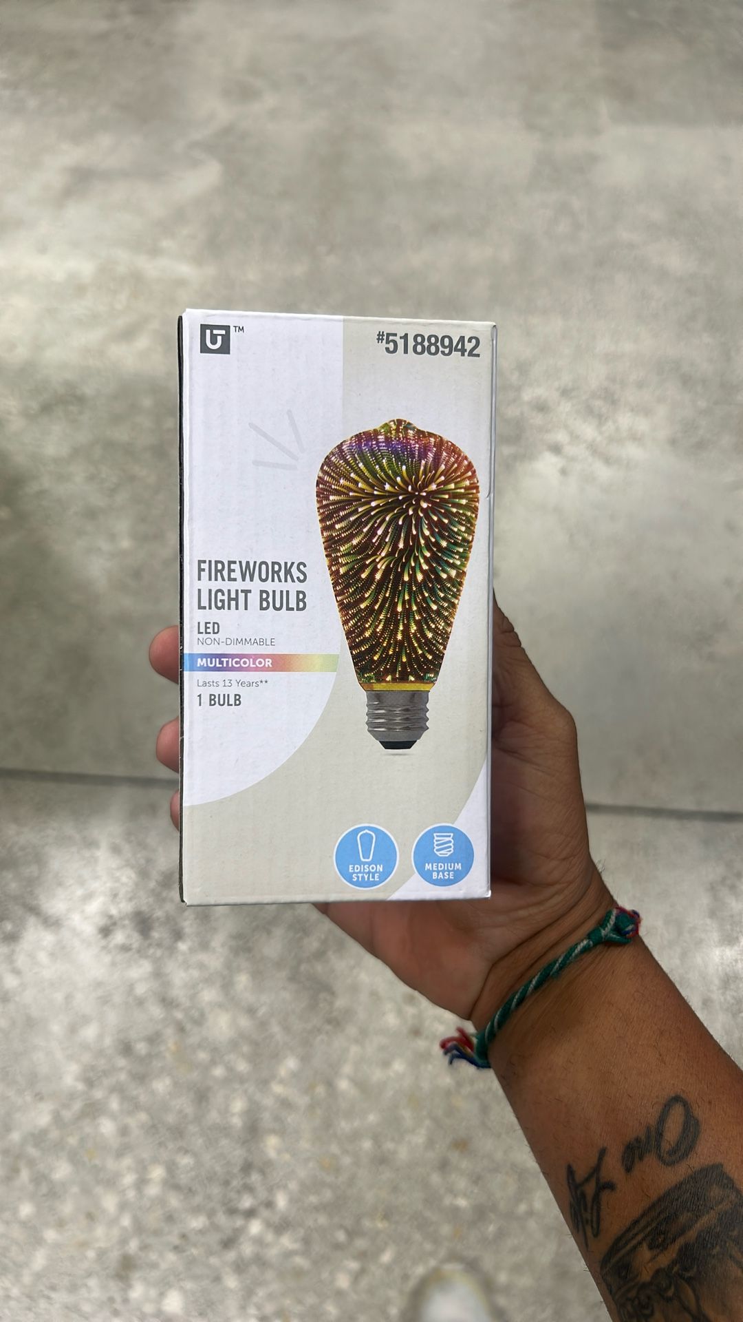 Firework Light Bulb