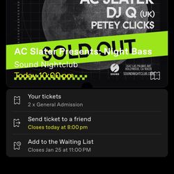 Nightbass @ Sound 1/25/24