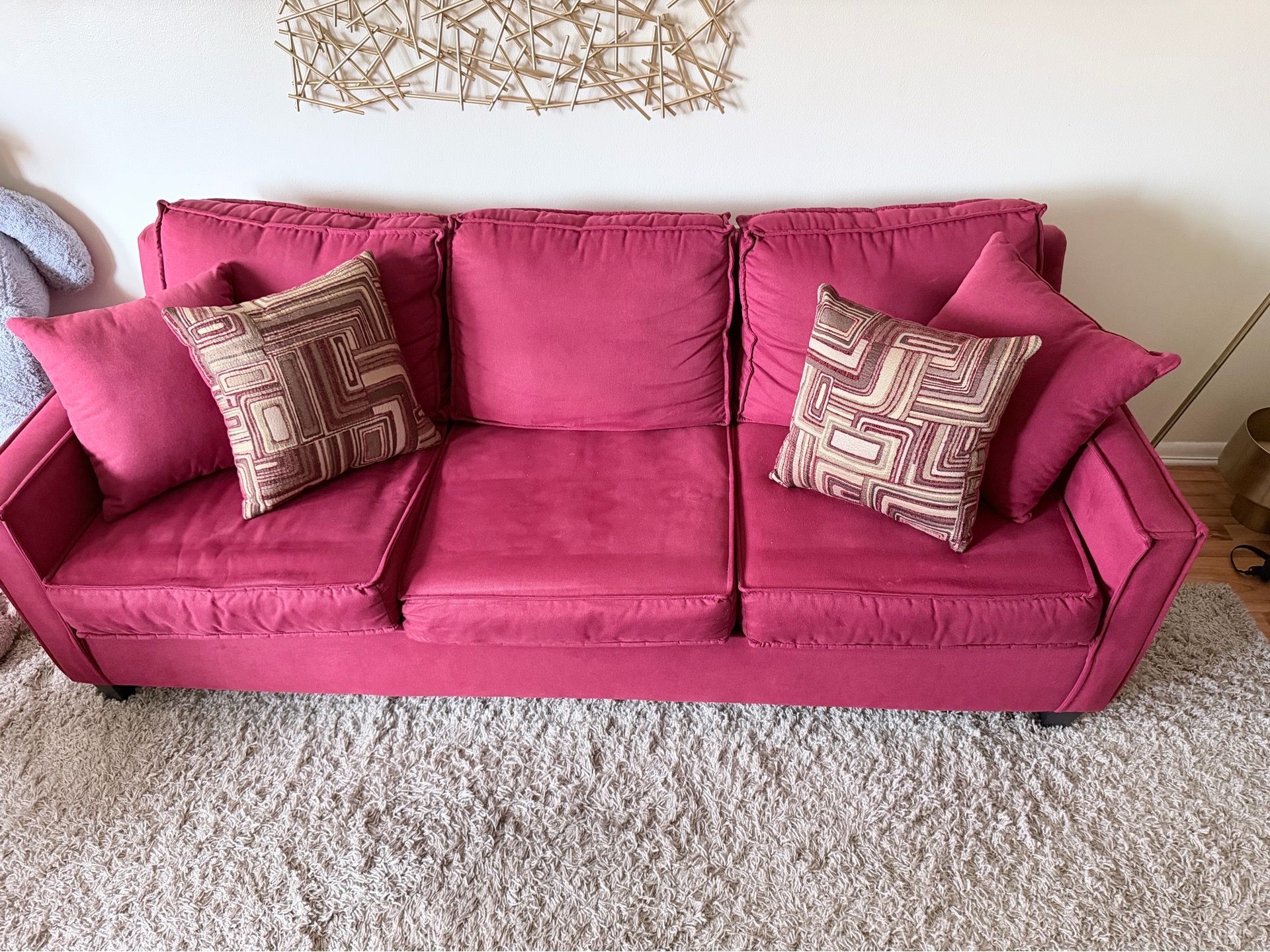 Jesse Red Sofa