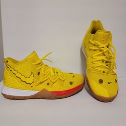 Nike Kyrie 5 Sponge Bob Square Pants GS Size 7Y 8.5W CJ7227-700 Nickelodeon