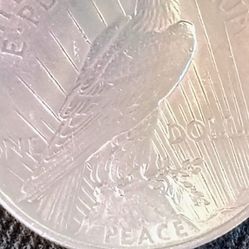 1923 Peace Dollar $1 Silver  Morgan Coin 