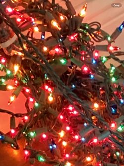Christmas party lights 3 strands over 55 feet long