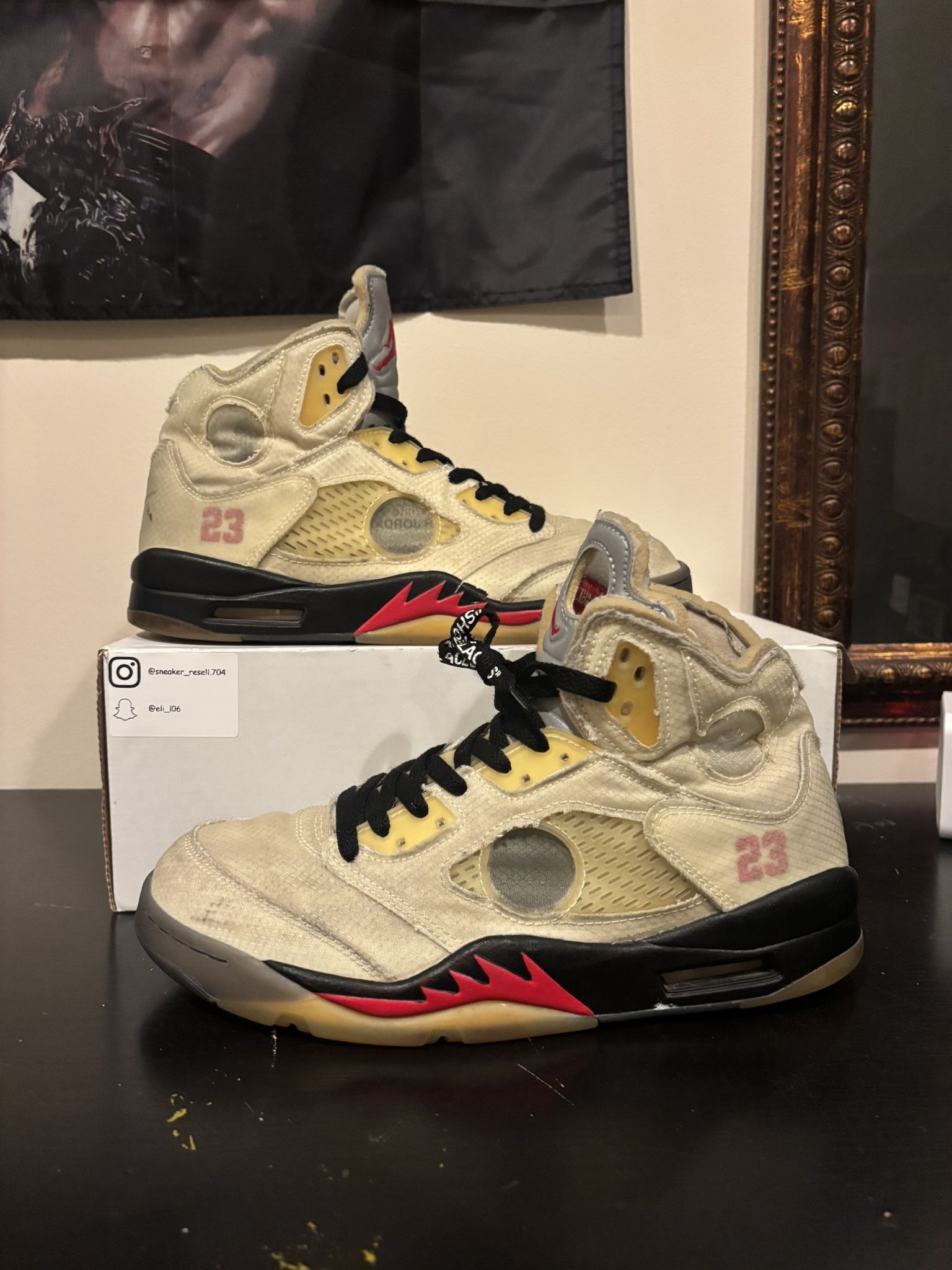jordan 5 off white size 10