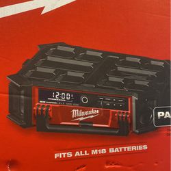 Milwaukee M18 Cordless Packout Radio/Speaker with built in charger
