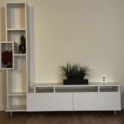 White TV stand/console