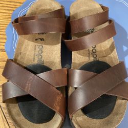 Brand Néw Womens Brown Sandals  By Birkenstock Size 36