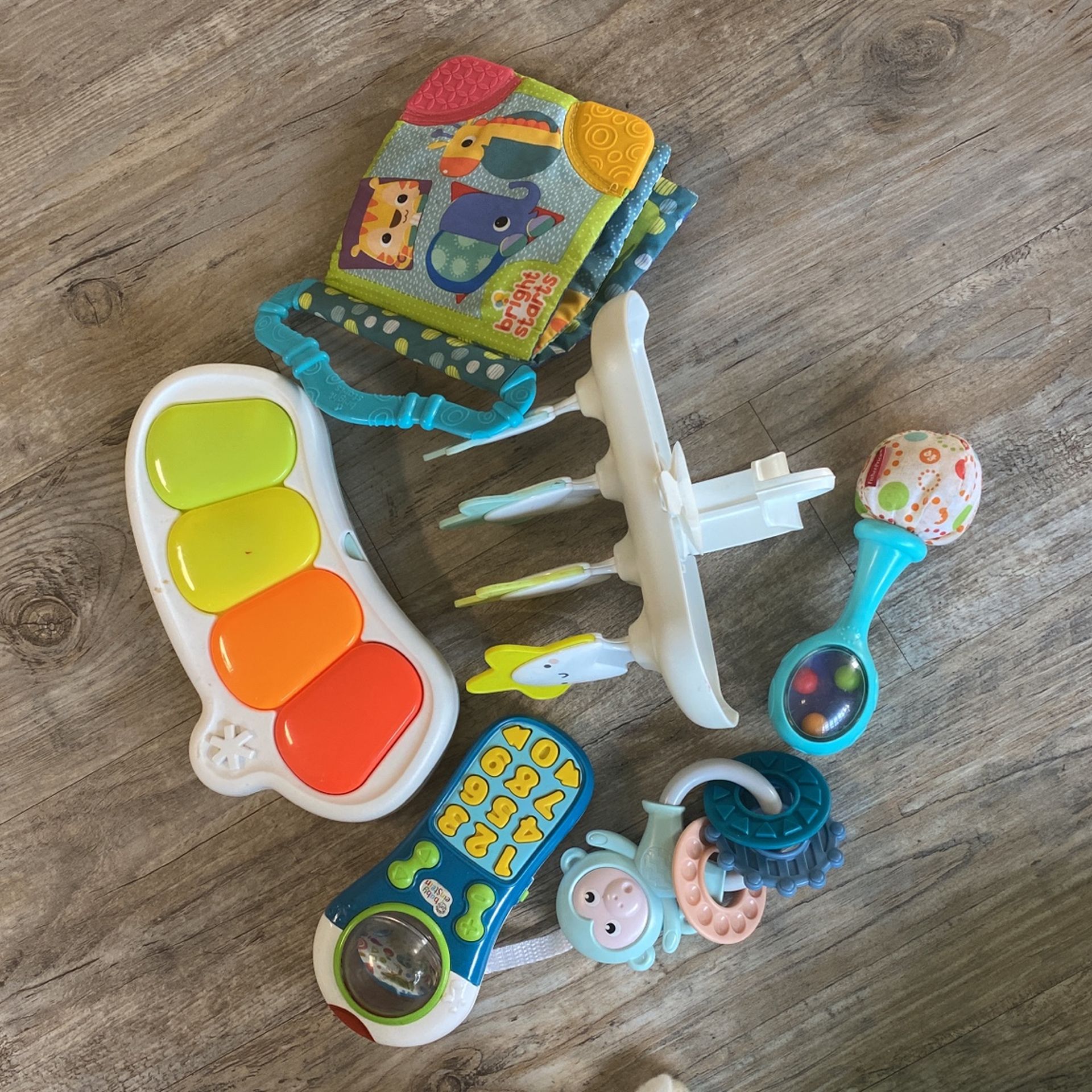 Baby toys, Baby Einstein, Bright Stars, Fisher Price Rattle