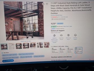 Rolling loft ladder