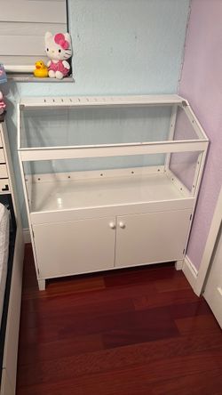 White Cage with Cabinets