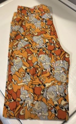 Girls Lularoe OS Leggings Bambi & Friends 
