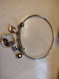 Nightmare Before Christmas Charm Bangle Bracelet