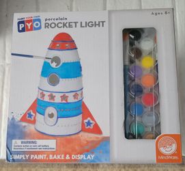 Paint Yourself Porcelain Rocket Light