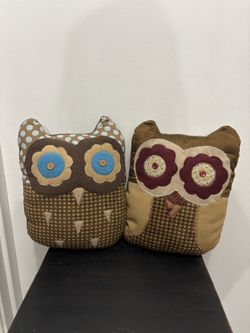Handmade Owl Decorative Pillows