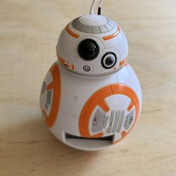 Disney Star Wars BB-8 BulbBotz Light Up Alarm Clock Astromech Droid Works