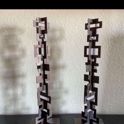 One Heavy Iron Sculpture From CB2 Crate and Barrel