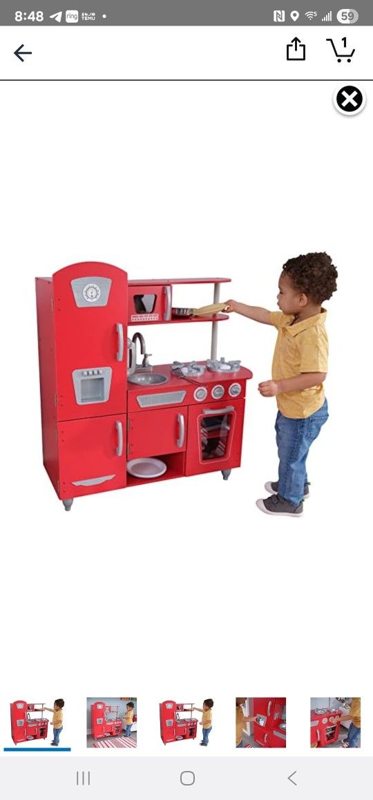 New Kidkraft Wooden Play Kitchen New In Box