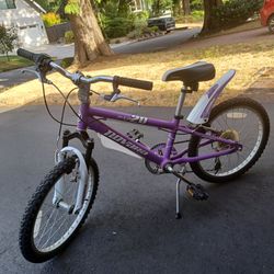 REI Novara Pixie Six 20 inch purple girl's bicycle