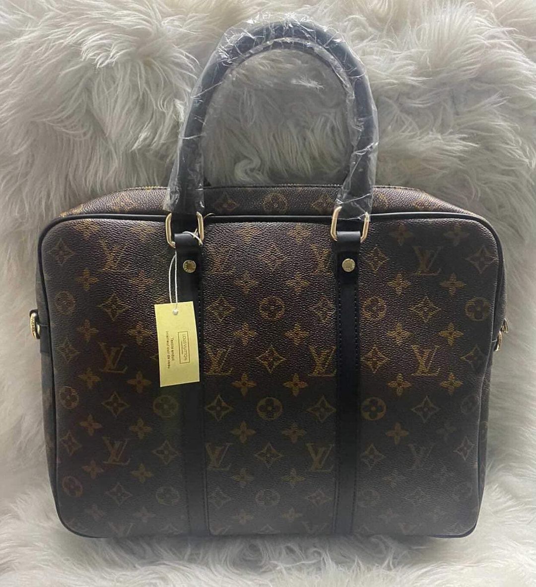 Brown Leather Briefcase/Laptop Bag (Unisex)