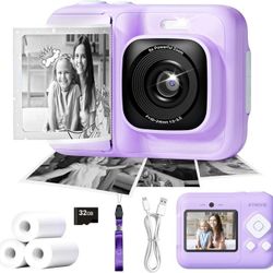 Kids Camera, 1080P Instant Digital Print Camera for Kids