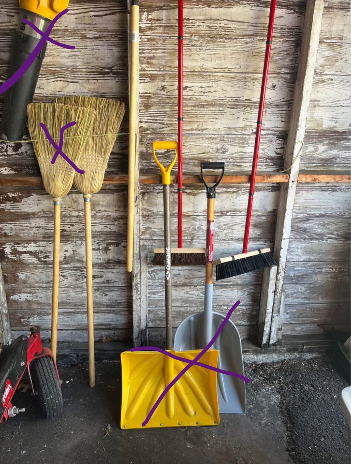 Brooms and Shovels