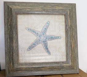 Framed Starfish Wall Art