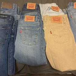 Levi Boys 6&7 And Nike Pullovers 