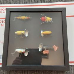 Vintage Fishing Shadow Box