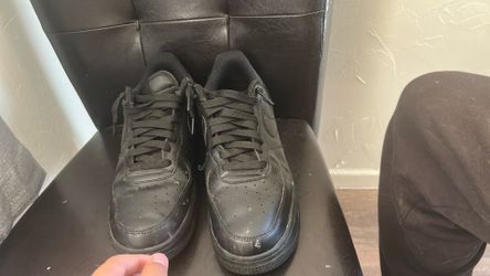 Black Air Force 1s Low Tops