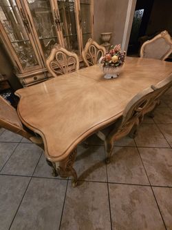 Dinning Table And China Cabinet