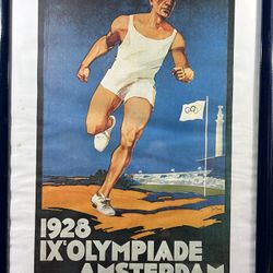 Olympic Lithograph Prints 1920, 1924, 1928 - Set Of 3