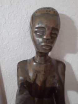 Beautiful hand-carved statue