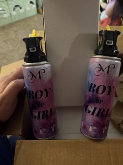 Blue Gender Reveal Spray Cans