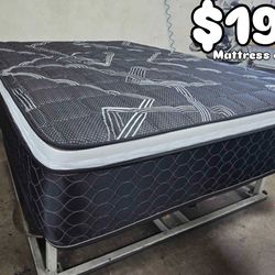 Black series Queen sizes Euro Pillow Top 12” medium firm 🆕  In Plastic   Mattress only $199  Mattress with box spring $260  Delivery $30 All sizes av