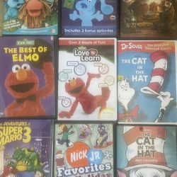 Kids DVDs - Lot Of 9 - $2ea Or All For $10