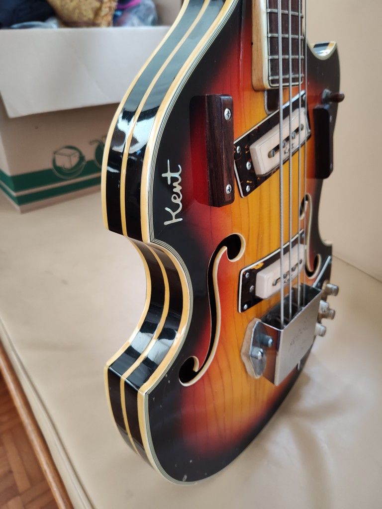 1964 Kent Hollow Body Electric Bass