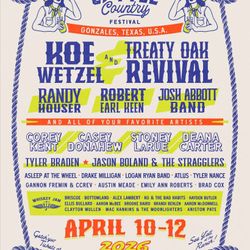 4 Tickets Cattle Country Music Festival