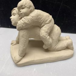AUSTIN PROD 1989 DEE CROWLEY SCULPTURE STATUE BRIGHT EYES FATHER’S DAY